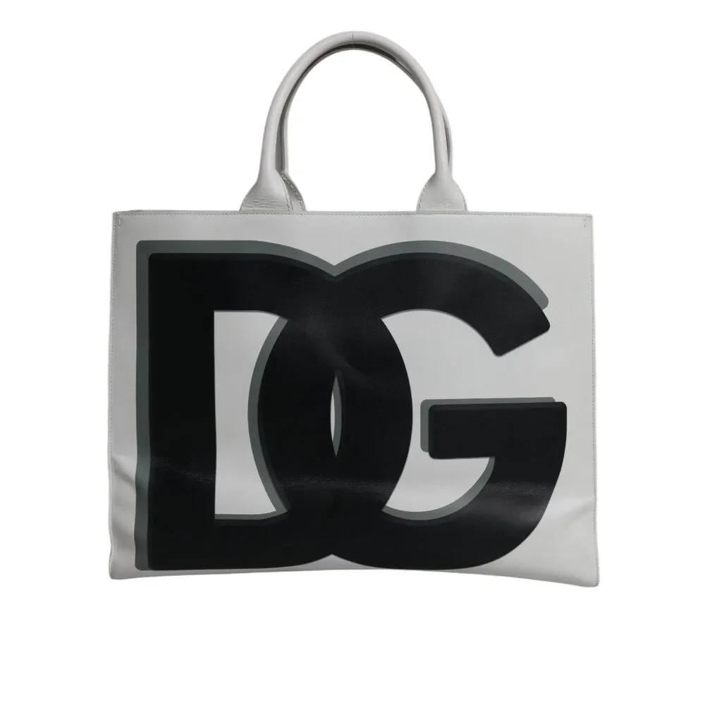 Dolce & Gabbana | Bags | Dolce Gabbana White Logo Print Dg Daily